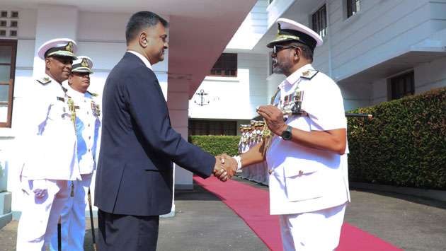 Defence Secretary on maiden visit to Navy Headquarters