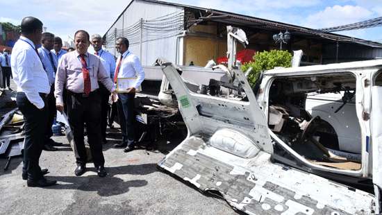 Seized vehicle parts destroyed…