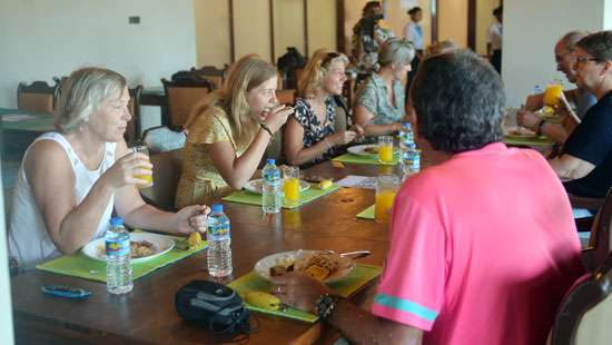 Meals for stranded tourists...