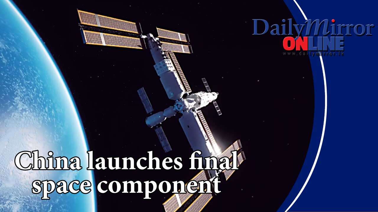 China launches final space component