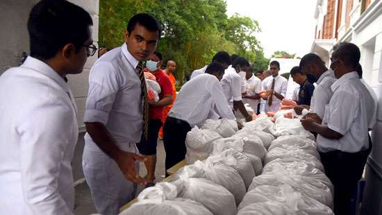 Distributing dry rations