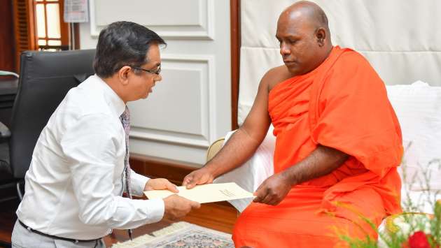 Monk donates land to support Cyclone Ditwah victims