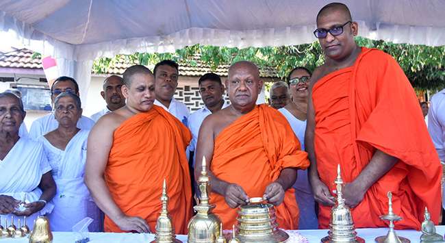 Relics enshrined in 60-foot Buddha statue in Ragama