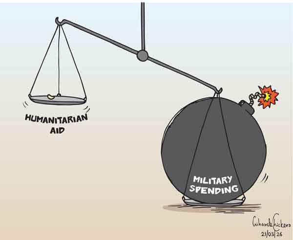 Cartoon of the Day 21-03-2026: The Imbalance of Priorities