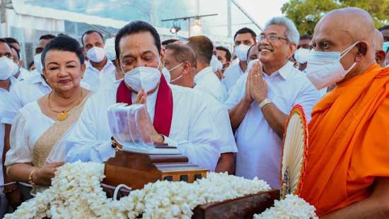 Sandahiru Seya vested with Maha Sangha