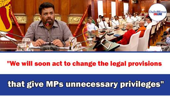 ’’We will soon act to change the legal provisions that give MPs unnecessary privileges’’