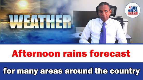 Afternoon rains forecast for many areas around the country