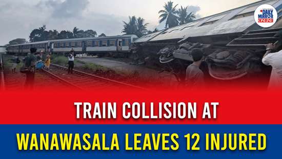 Train collision at Wanawasala leaves 12 injured