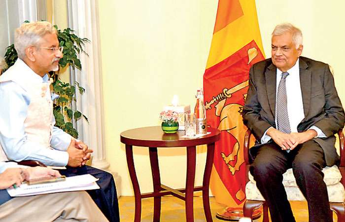 President Ranil Wickremesinghe meets S. Jaishankar