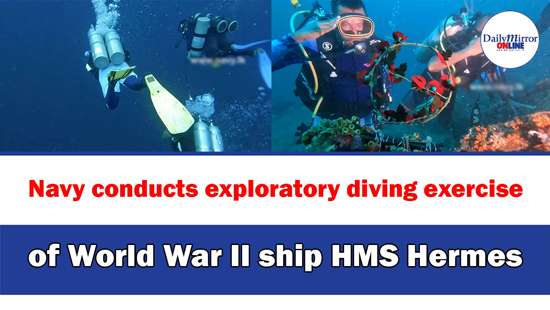 Navy conducts exploratory diving exercise of World War II ship HMS Hermes