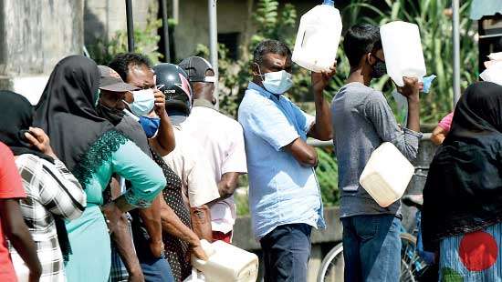 Long queues for kerosene