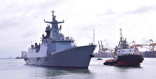 Chinese-built PNS Taimur arrives at Colombo port