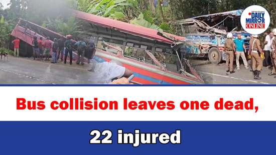 Bus collision leaves one dead, 22 injured