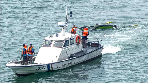 Coast Guard rescues two fishermen after boat capsizes off Mirissa