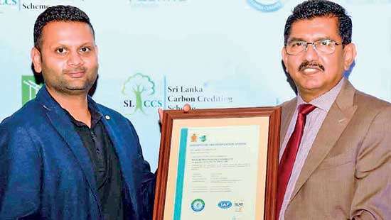 Norlanka awarded ISO 14064:1 certification by SLCF