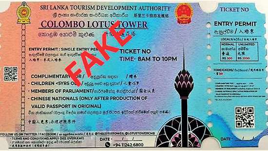 Lotus Tower entry ticket fiasco Ticket being circulated on social media was forged - Chinese Embassy