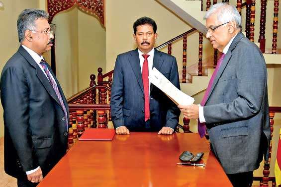 Sri Lankan Prime Minister Ranil Wickremesinghe was sworn in as the  Interim President