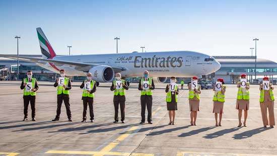 Emirates ground crews give emotional send-off to last flights