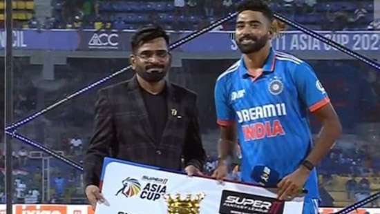 Siraj dedicates man of the match cash prize to Colombo groundstaff