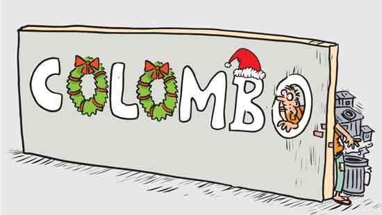 Christmas decorations and poverty in Colombo! - EDITORIAL