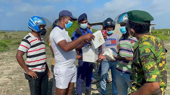 US-made communication box washed ashore near Mannar Army camp