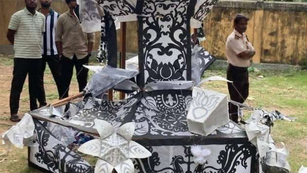 University of Jaffna students’ body calls for action over Vesak lantern vandalism
