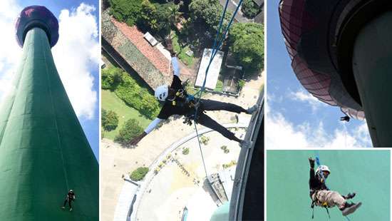 Abseiling activity launched at Lotus Tower