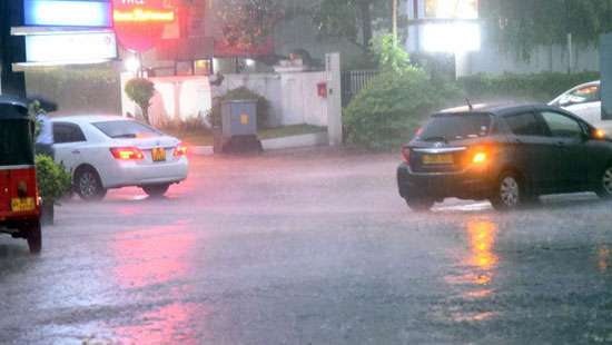 Torrential rains in Colombo...