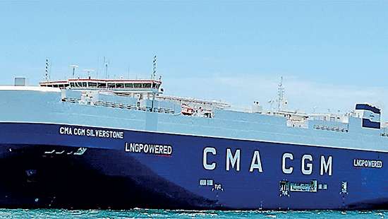 CMA CGM’s car carrier makes maiden call at Hambantota Port