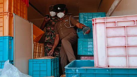Duo caught while transporting Kerala marijuana under the guise of fish
