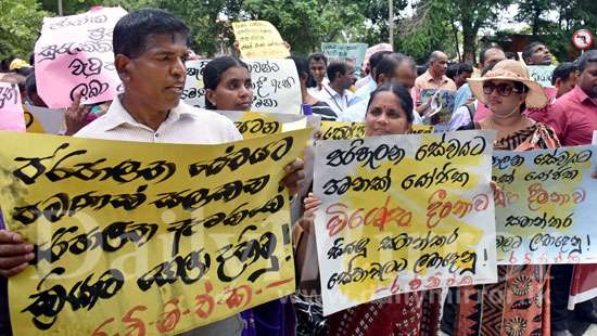 Development Officers protest traffic on the Baseline Road