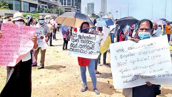 The Finance depositors stage protest