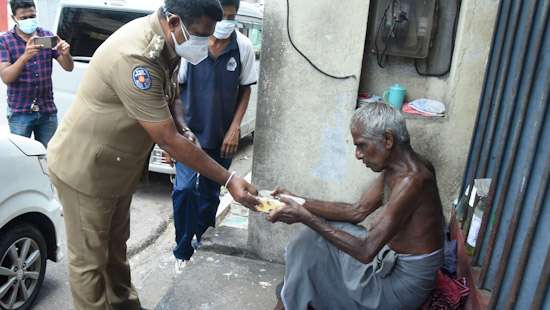 A meal for the destitute...