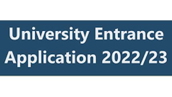 University entrance due date announced