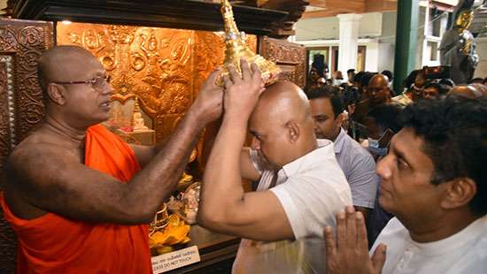 Ranjan receives blessings...