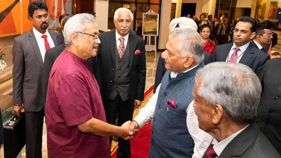 Gota arrives in New Delhi