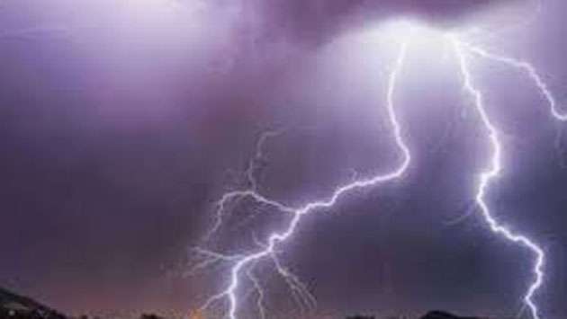 Thundershowers with severe lightning expected in several areas