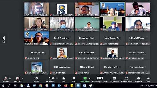 Virtual B2B meetings held between Sri Lankan and Nepali construction companies