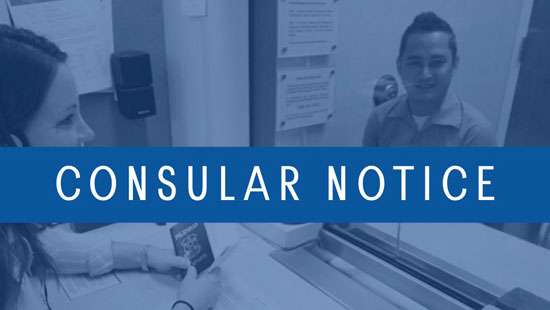 US Embassy won’t offer NIV passback services until Monday