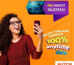 Hutch offers 100% anytime data without night time quotas