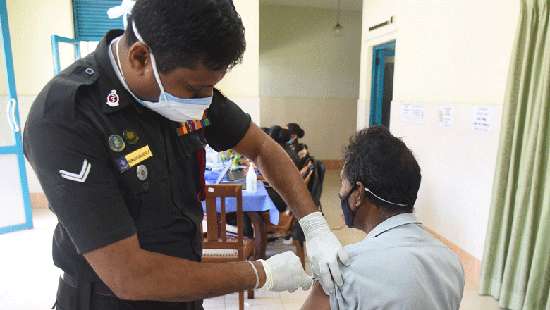 Army continues vaccination drive...