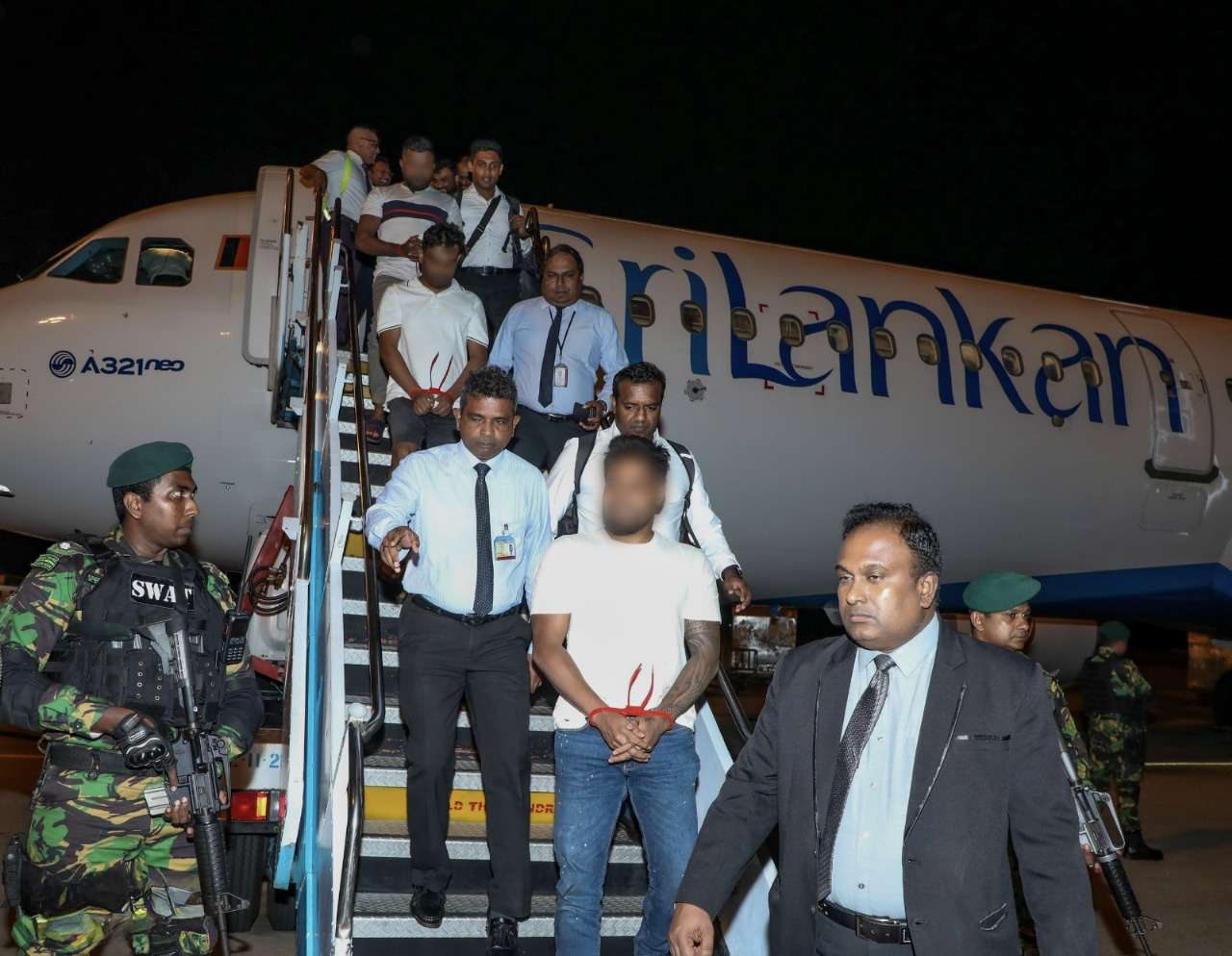 Kehelbaddara Padme and gang members brought back under tight security