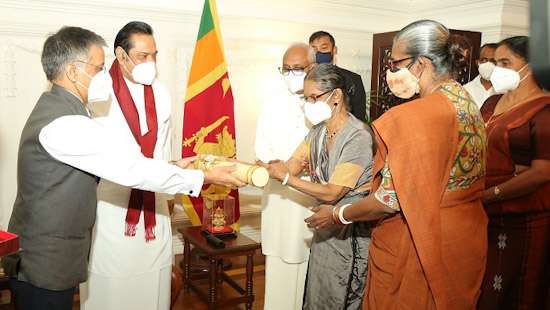 Veteran traditional dancer Dr. Vajira Chitrasena conferred with “Padma Shri” Award