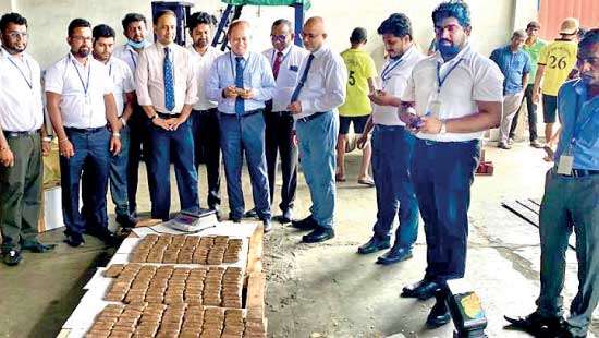 Rs.42Mn worth Hashish that came with biscuits, pampers, noodles seized