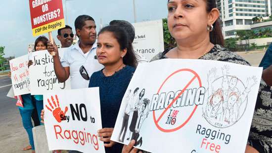 Against university ragging...