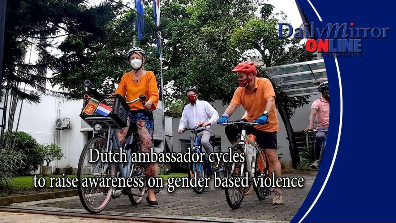 Dutch ambassador cycles to raise awareness on gender based violence