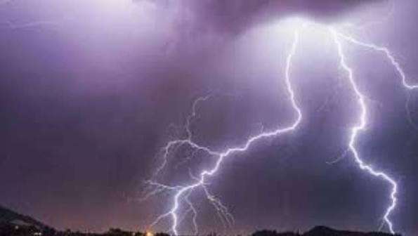 Thundershowers with severe lightning expected