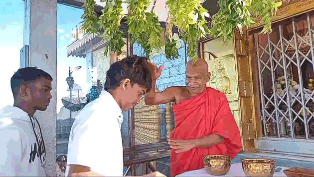 Oil anointing ceremony held at Sripada