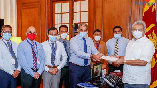 SLT Group donates Rs. 50 Mn to COVID -19 Healthcare and Social Security Fund.