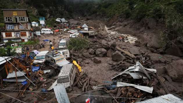 Floods and landslides in Indian Kashmir kill 60, over 200 missing